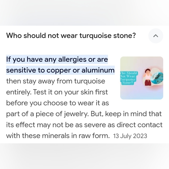 Silver Oval Turquoise Cabachon Ring - Picture 6 of 6